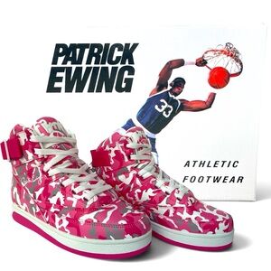 Ewing 33 Orion Strap Pink Camo Sneakers NEW Women’s 7 8 9 9.5 Patrick Ewing